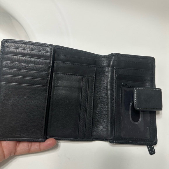 Vintage Fossil Wallet with Ladybug Design - Picture 3 of 4